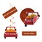 Thanksgiving Decorations Hanging Swirl - 34Pcs Thanksgiving Hanging Ceiling Streamers - Turkey Corns Pumpkin Maple Leaves Swirls for Home Indoor Outdoor Party Office Decor Supplies (NO DIY Required)